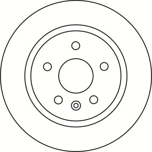 Abtex 2 x Solid Rear Brake Discs BD1550S