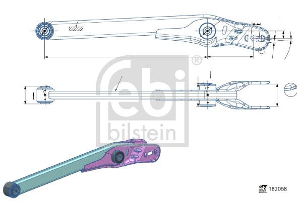 Febi Control/Trailing Arm Rear Right