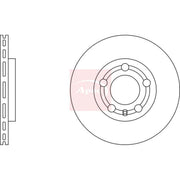 Apec 2 x Vented Front Brake Discs DSK2230