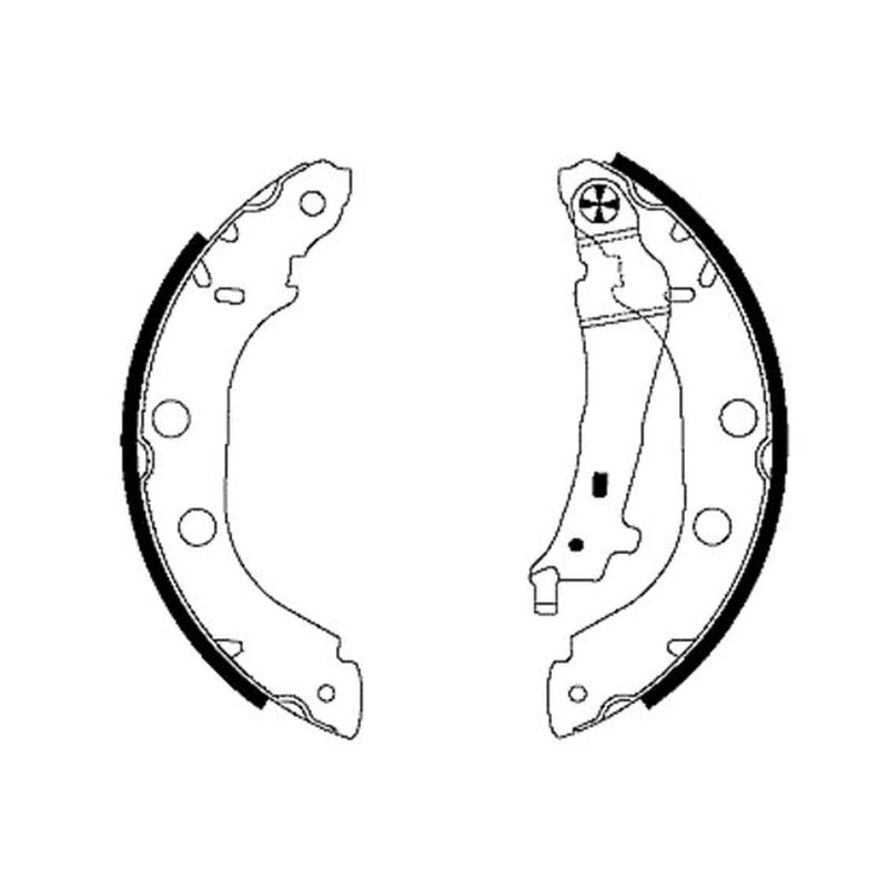 Mintex Brake Shoe Set Axle Kit MFR469
