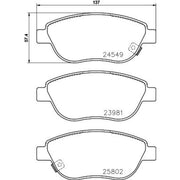 DON Front Brake Pad Set PCP1391