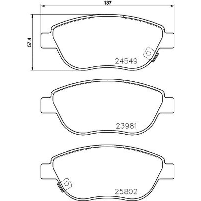 DON Front Brake Pad Set PCP1391