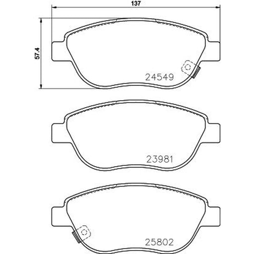 DON Front Brake Pad Set PCP1391