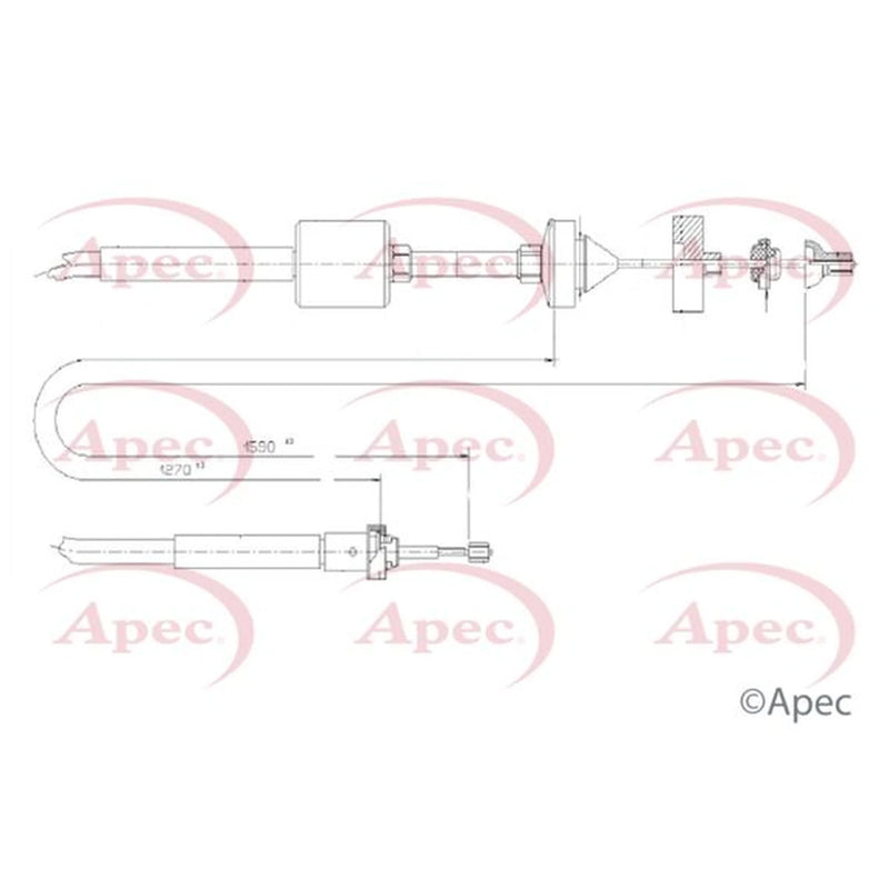 Apec Clutch Control Cable Pull CAB5031