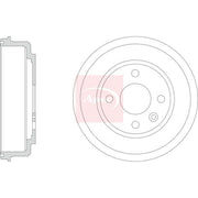 Apec Brake Drum Assembly Rear DRM9225
