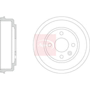 Apec Brake Drum Assembly Rear DRM9215