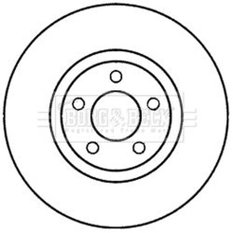 Borg & Beck 2 x Vented Front Brake Discs BBD5979S