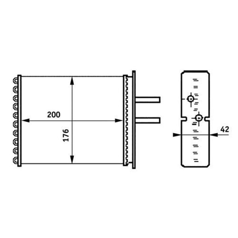 Mahle Heater Matrix Core Heat Exchanger AH 161 000S