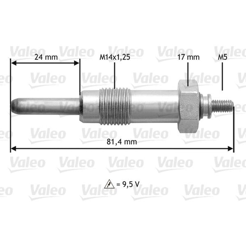 Valeo Diesel Engine Glow Plug 345192