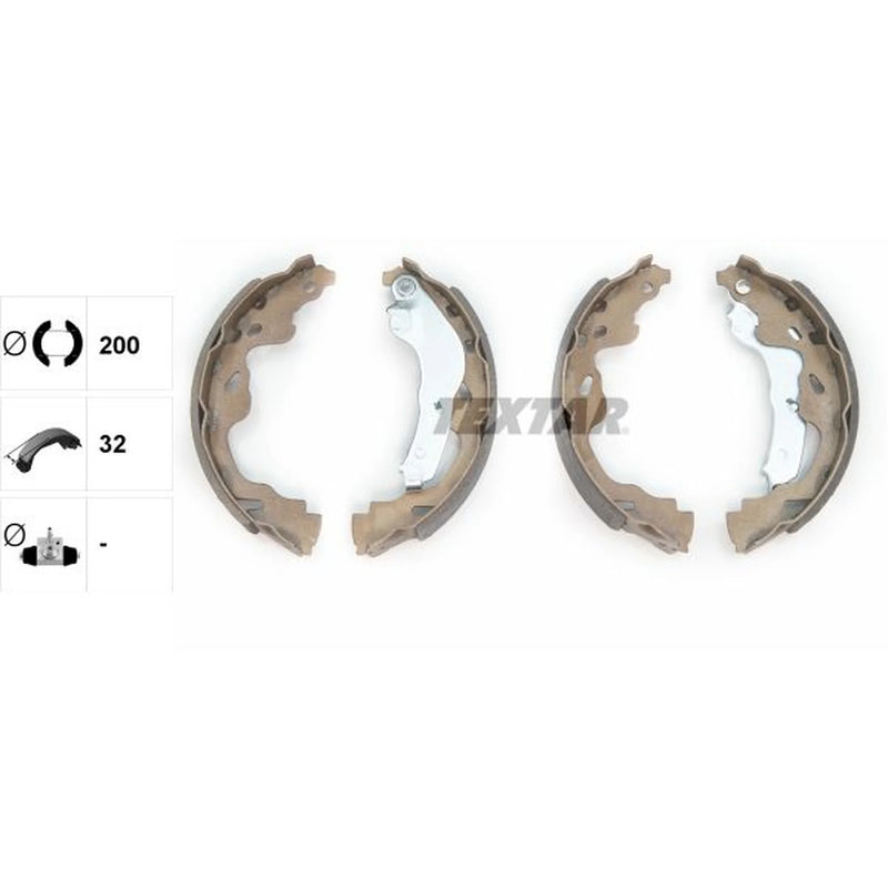 Textar Brake Shoe Set Axle Kit 91064500