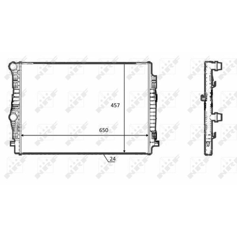 NRF Engine Radiator 58392