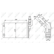 NRF Heater Matrix Core Heat Exchanger 53382