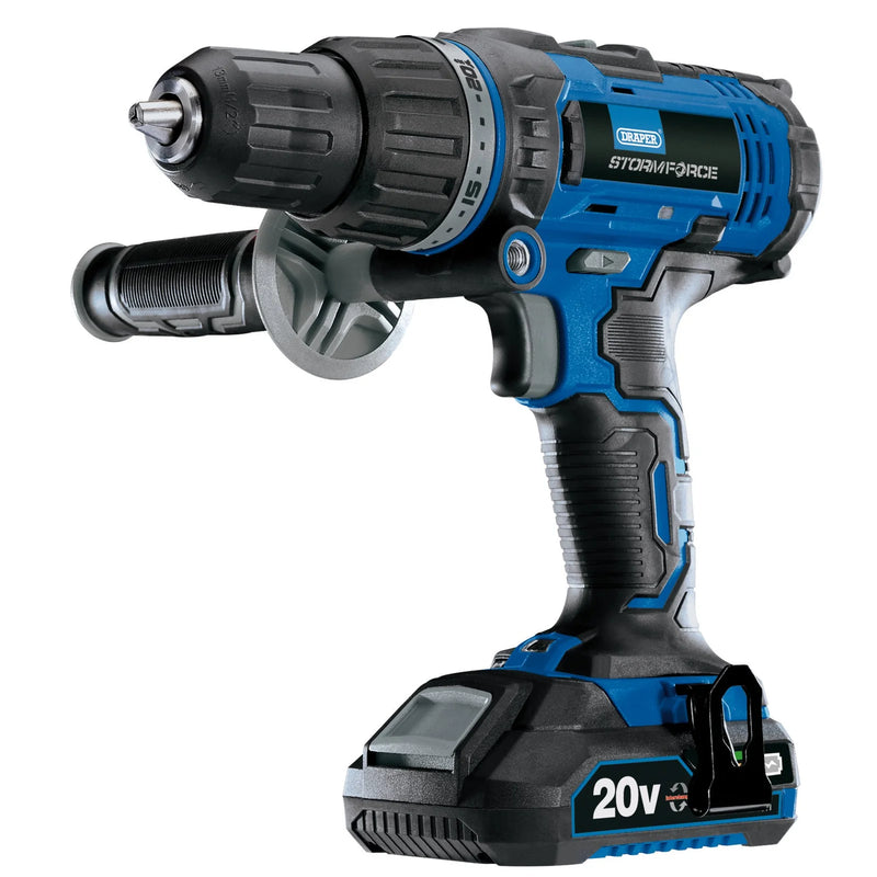 Draper Storm Force Combi Drill 20V with 2x 2Ah Batteries