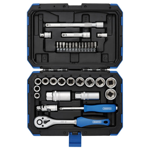 Draper Socket Set 34 Piece 3/8" Square Drive
