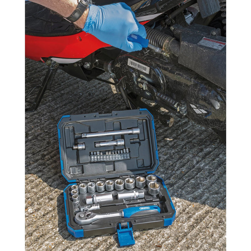 Draper Socket Set 34 Piece 3/8" Square Drive
