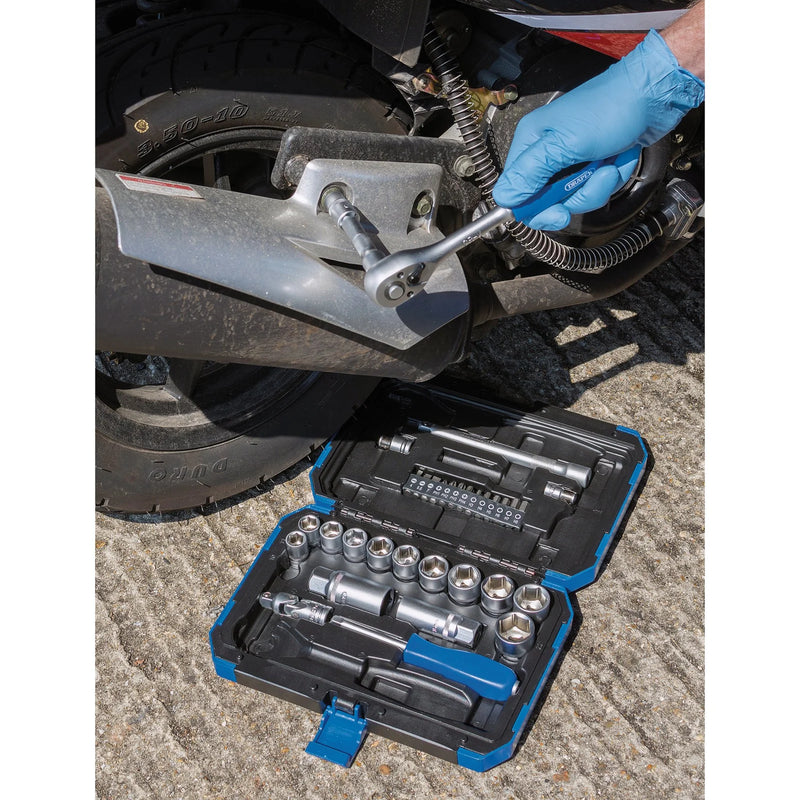 Draper Socket Set 34 Piece 3/8" Square Drive