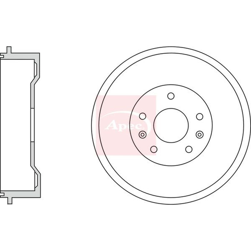 Apec Brake Drum Assembly Rear DRM9229