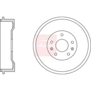Apec Brake Drum Assembly Rear DRM9229