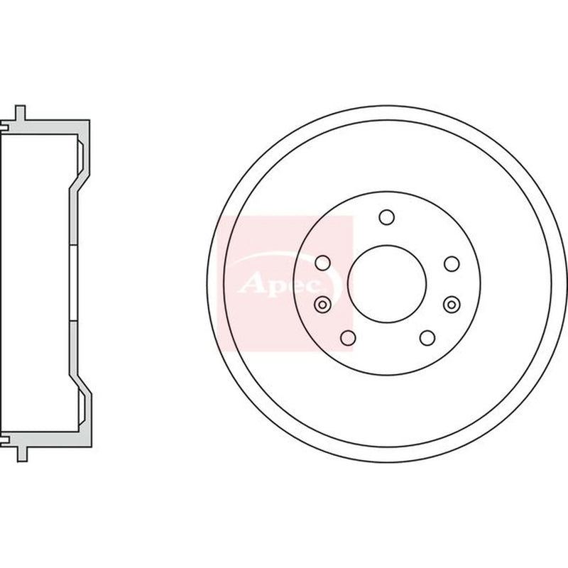 Apec Brake Drum Assembly Rear DRM9229
