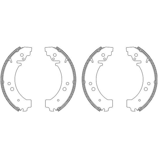 Mintex Brake Shoe Set Axle Kit MSK026