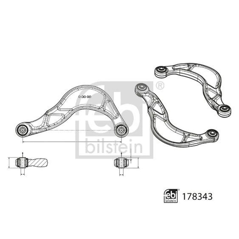 Febi Control/Trailing Arm Rear Right 178343