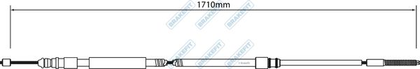 Apec Handbrake Cable Right Rear fits BMW 3 1997-2007