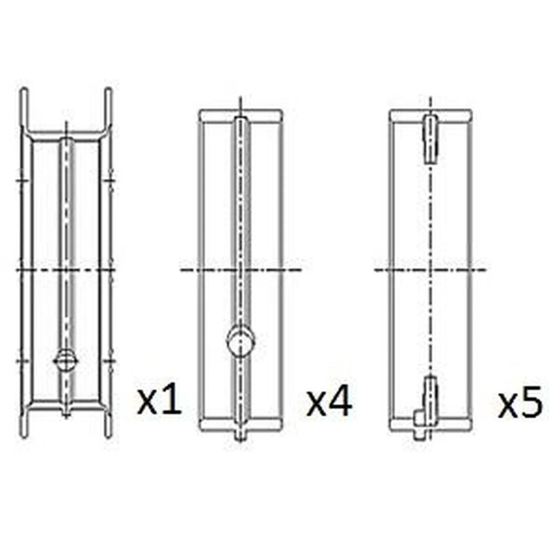 FAI Main Bearing Set 62.3mm BM1049-STD