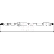 Apec Brake Hydraulic Hose Line Front Right HOS3847