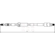 Apec Brake Hydraulic Hose Line Front Right HOS3847
