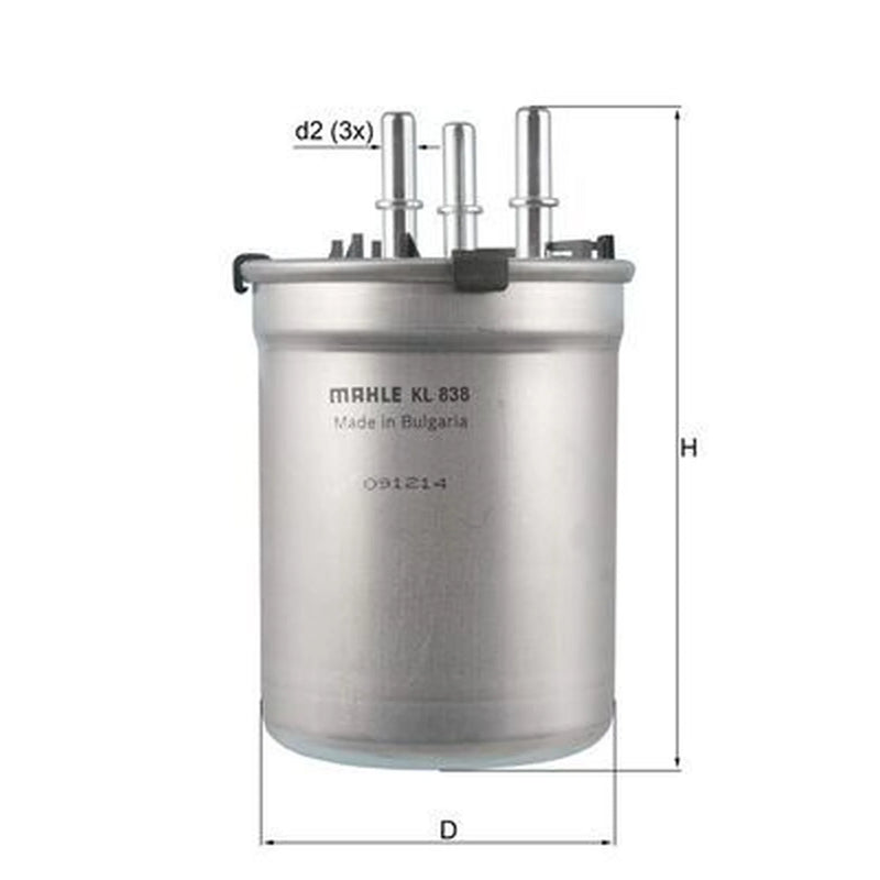 Mahle Fuel Filter Element KL 838