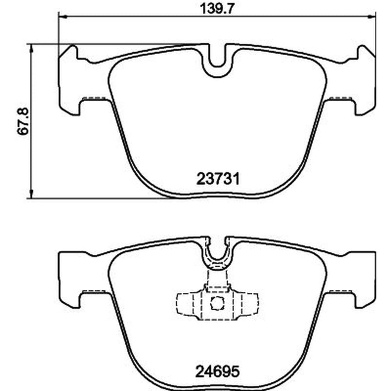 DON Rear Brake Pad Set PCP1507