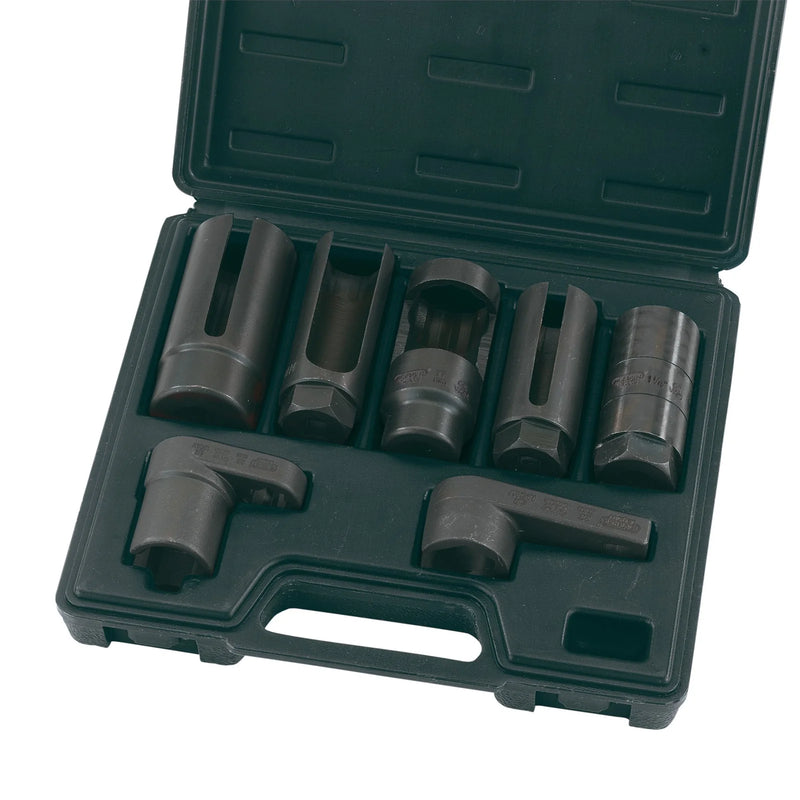Draper Expert Oxygen Sensor Socket Set 7 Piece 3/8" 1/2" Sq. Dr.