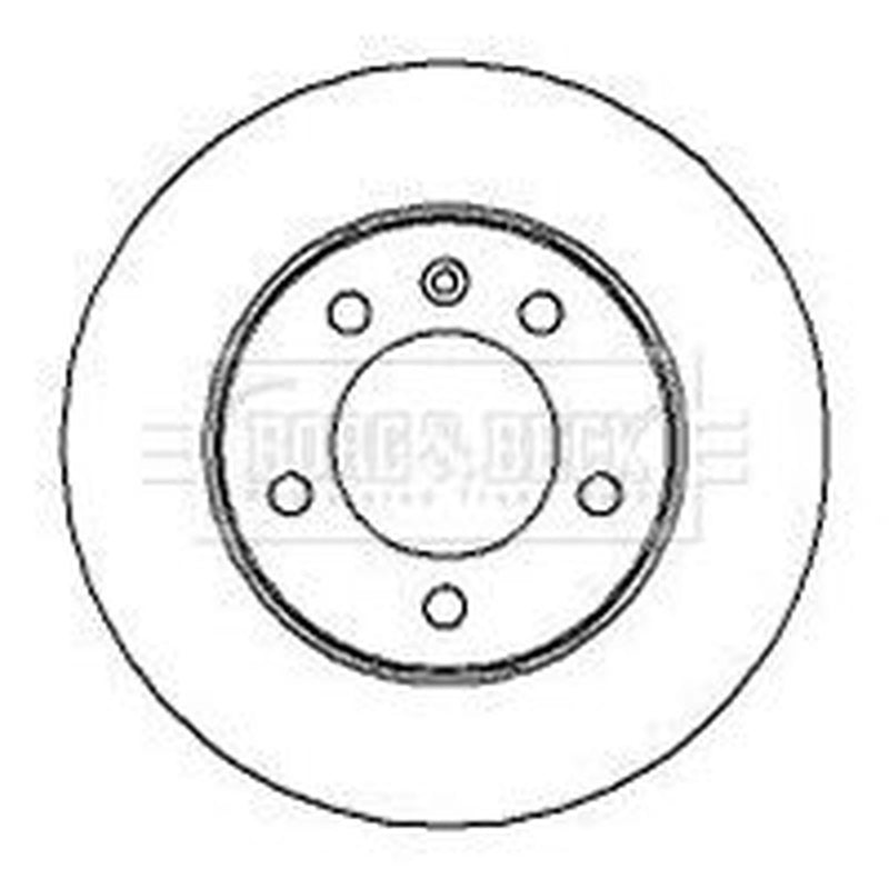 Borg & Beck 2 x Solid Rear Brake Discs BBD4296