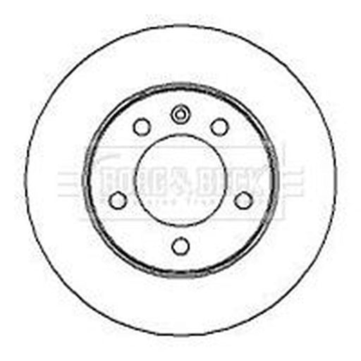 Borg & Beck 2 x Solid Rear Brake Discs BBD4296
