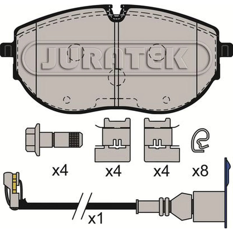 Juratek Front Brake Pad Set JCP4073
