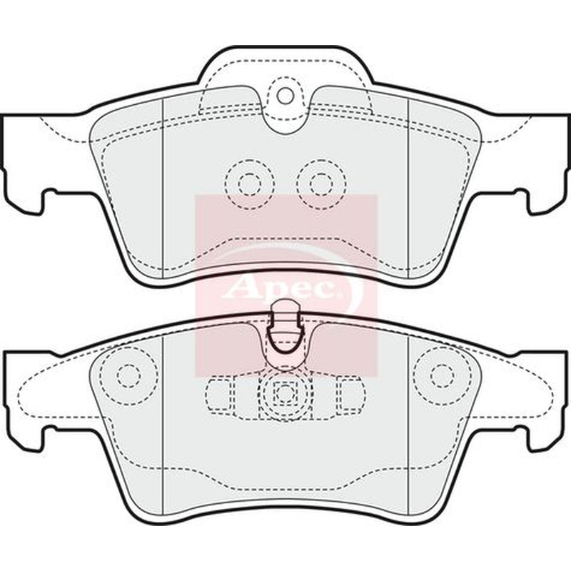 Apec Rear Brake Pad Set PAD1440