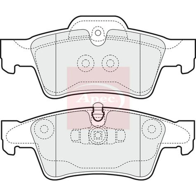 Apec Rear Brake Pad Set PAD1440