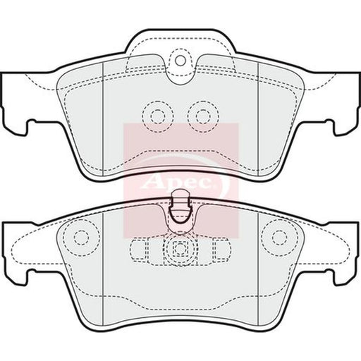 Apec Rear Brake Pad Set PAD1440