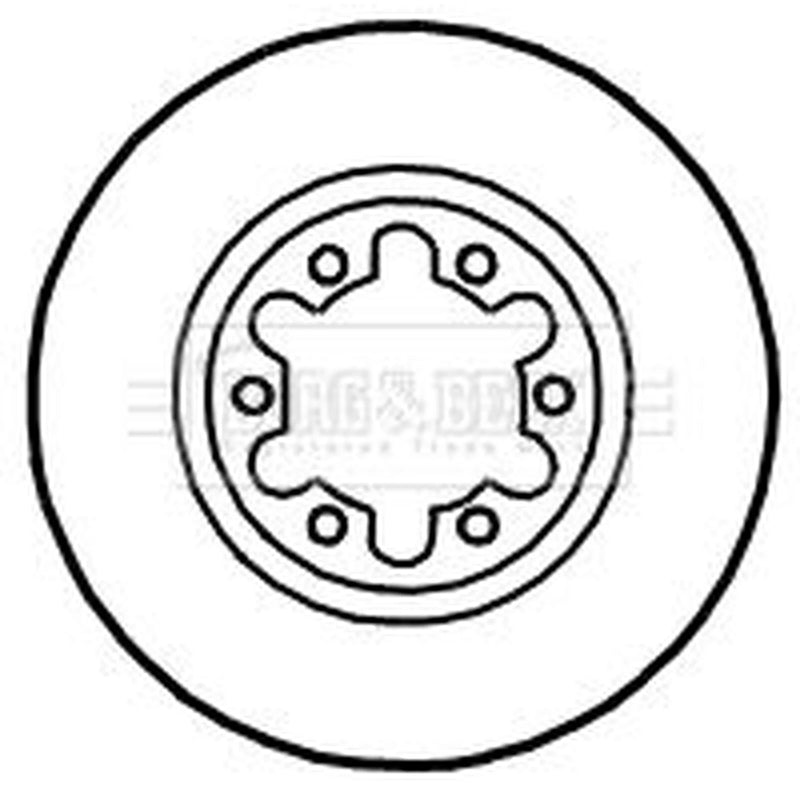 Borg & Beck 2 x Vented Front Brake Discs BBD4708