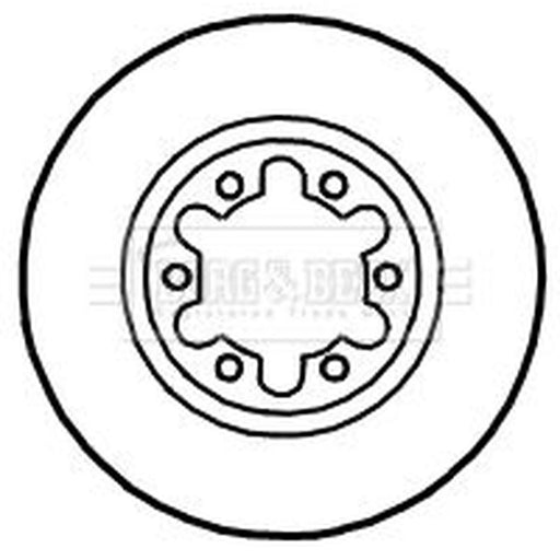 Borg & Beck 2 x Vented Front Brake Discs BBD4708