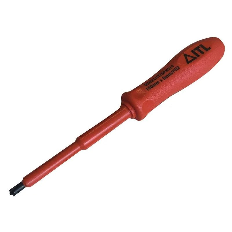ITL Insulated Insulated Slotted/Phillips Screwdriver 100 x 6mm x PH2 - 02021