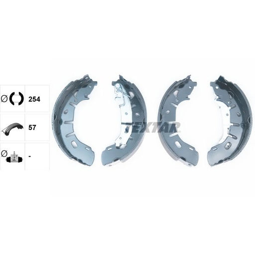 Textar Brake Shoe Set Axle Kit 91079300