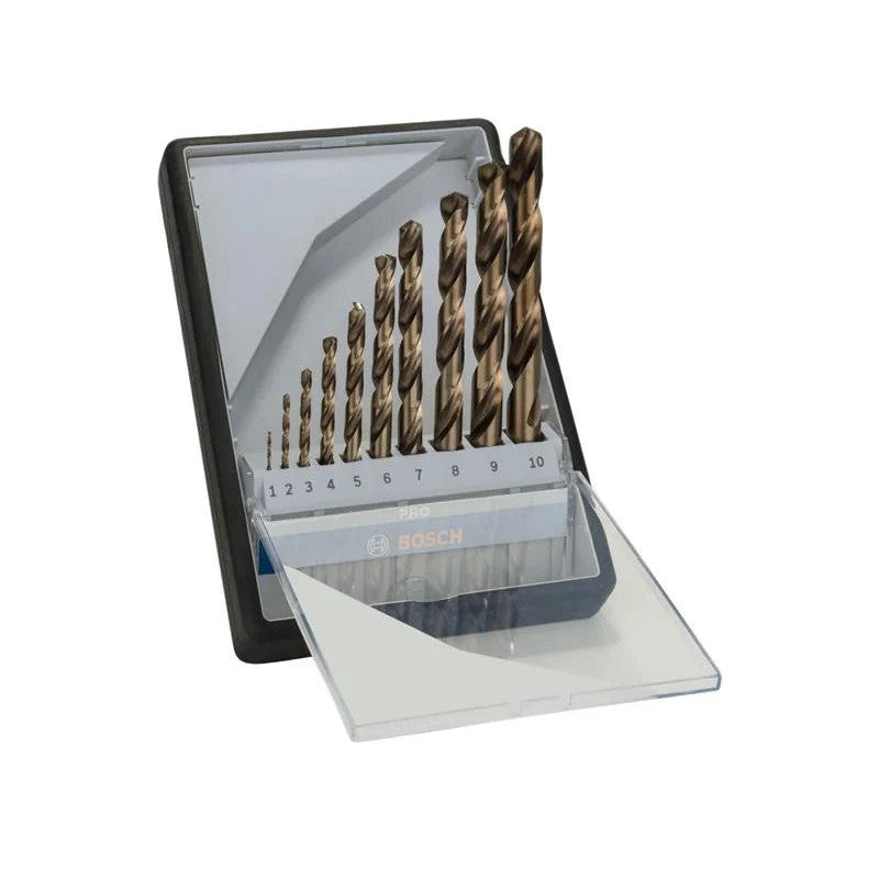 Bosch Powertool Accessories PRO Stainless Steel HSS-Co Twist Drill Bit Set, 10