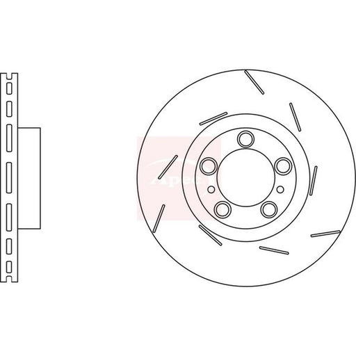 Apec 2 x / Front Brake Discs DSK3263
