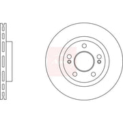 Apec 2 x Vented Front Brake Discs DSK3019