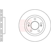 Apec 2 x Vented Front Brake Discs DSK3019