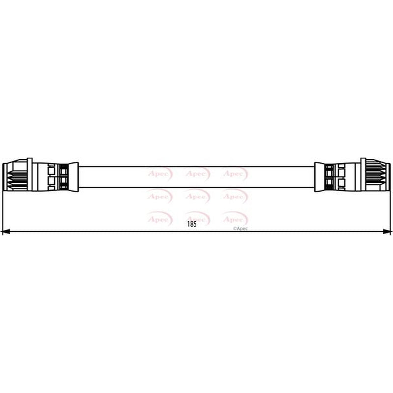 Apec Brake Hydraulic Hose Line Rear HOS3849