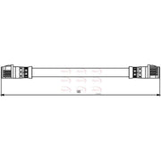 Apec Brake Hydraulic Hose Line Rear HOS3849