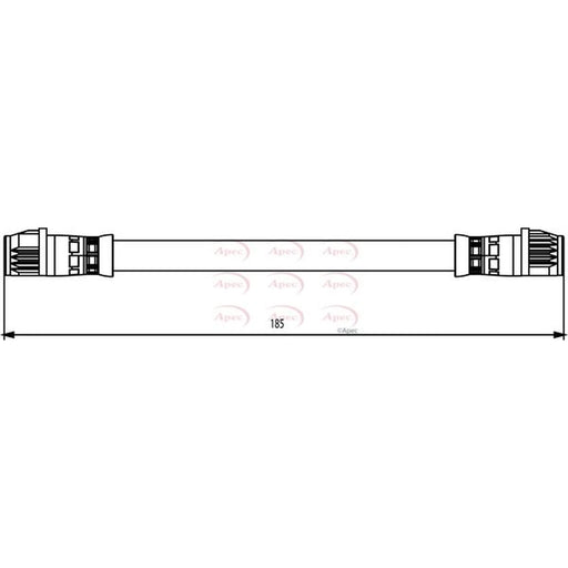 Apec Brake Hydraulic Hose Line Rear HOS3849