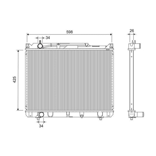 Valeo Engine Radiator 701251